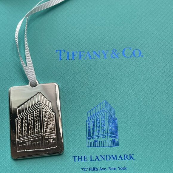 Tiffany & Co. Jewelry - Tiffany & Co. 727 Landmark Charm Pendant and Shopping Tote